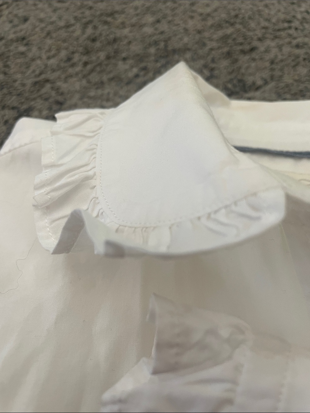 J. Crew White Ruffle Collar Button-Up Shirt - Picture 5 of 9